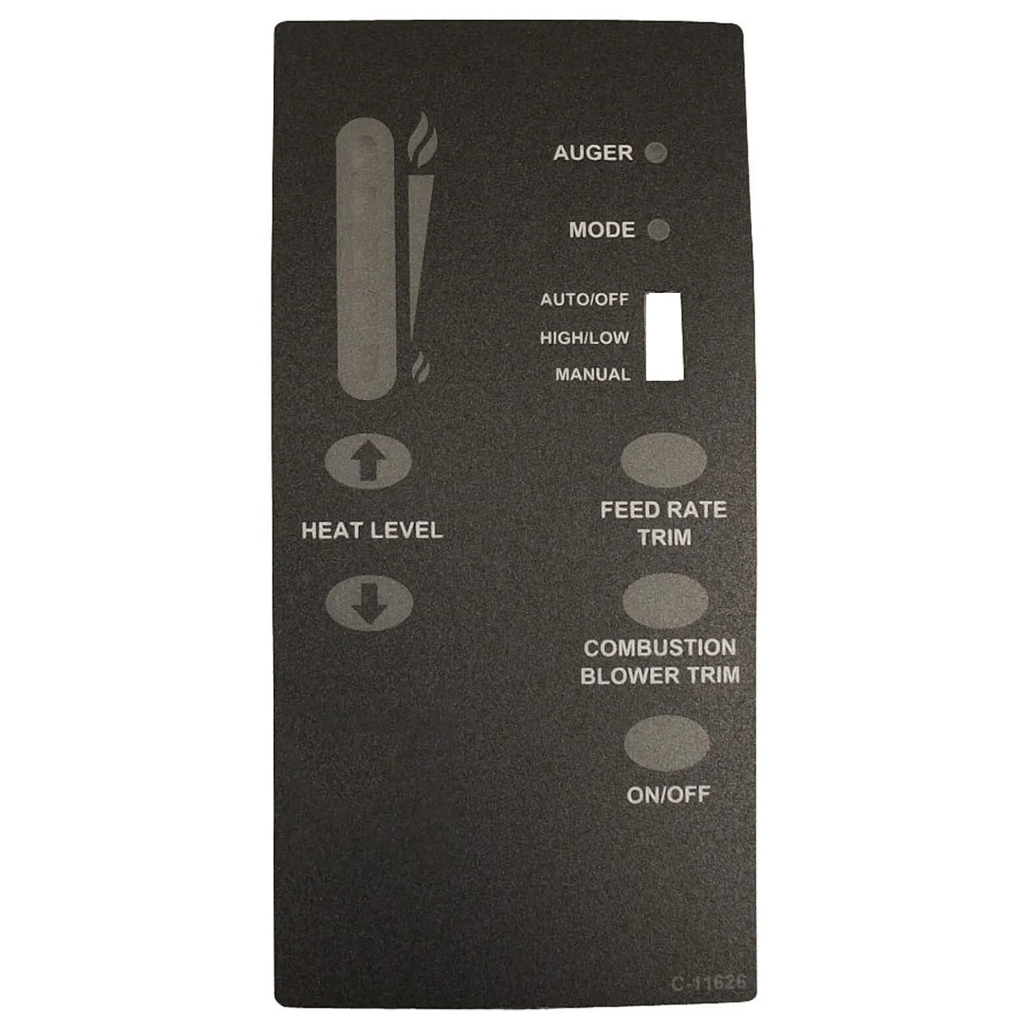 Enviro Pellet Stove Control Panel Decal: 50-2730