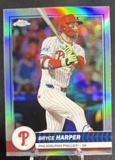 2026 Topps Series 1 Bryce Harper Flagship Exclusive Chrome Refractor #5 Phillies