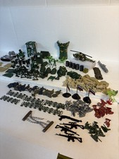 PLASTIC ARMY MEN  Accessories LOT Multi Mini Soldiers Tank Helicopter , Props