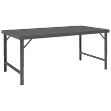 Durham Mfg Wbf-3672-95 Bolted Workbench, Steel, 72" W, 28" To 42" Height, 2000