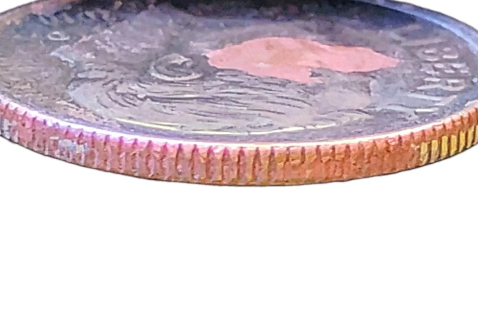 2010 "Masked" Roosevelt Dime Major Lamination Error On Rev&Ob Full 🔥 & Bands VF - Image 3 of 4