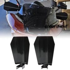 Gloss Black Coffin Cut Hand Guard For Harley Touring Street Road Glide FLHX FLHT