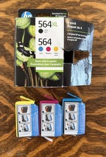 HP 564XL/564 Tri-Color Combo Pack Genuine Ink Cartridges Exp. 10/2026  Read