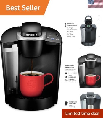 Coffee Maker Drip Single Serve K-Cup Pod 3 Brew Sizes 48oz Removable Reservoir