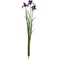 Kunstblume Miniiris Mit Gras, 3Er Set, Farbe Lila, HöHe Ca. 71 Cm