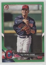 2018 Bowman Prospects Green 61/99 Yu Chang Yu-Cheng Chang #BP128 8d2