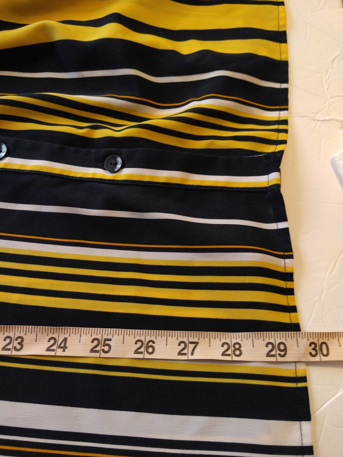 Catherines Button Down Top Plus Size 3X Yellow Bl… - image 8