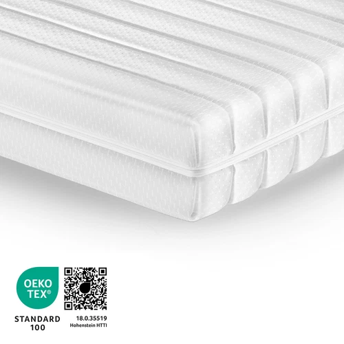 Kaltschaum Matratze XXL Fest 7 Zonen OEKO-Tex waschbarer Bezug 90x200 140x200 H4 - Bild 6 von 8
