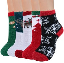 Womens Socks Vintage Thick Socks Fall Socks Gifts for One Size Multicolor-05