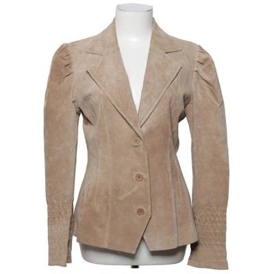 Wilsons Leather, Ledersacko, Größe: M, MAXIMA, Beige, Einfarbig, Damen #0SU