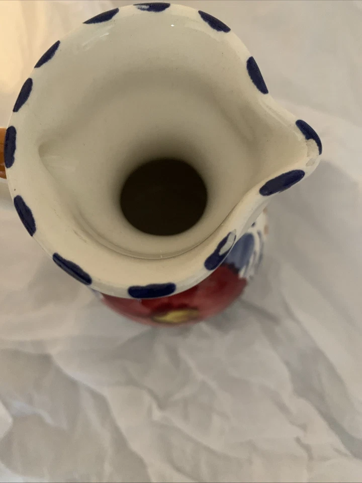 Vintage Benjamin Catalan Spanish Porcelain Floral Pattern Hand Painted Jug - Image 2 of 4