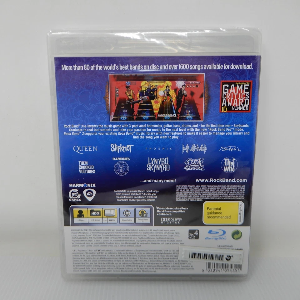 Rock Band 3 - Sony PlayStation 3 PS3 Complete AUS - Brand New & Sealed - Image 2 of 4