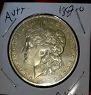 MORGAN SILVER DOLLAR 1887 O AU+ BETTE DATE NICE ORIGINAL COIN