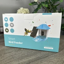 Green IP65 Waterproof Smart Bird Feeder with Camera and 135 Wide Angle Lens