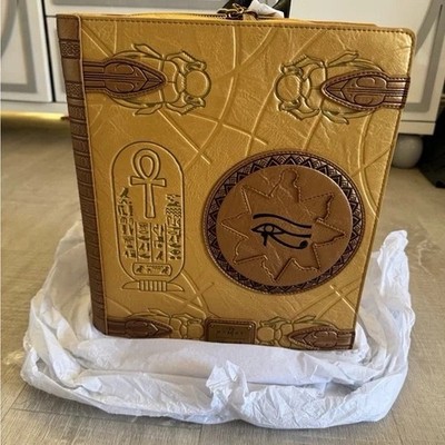 Loungefly Egyptian Symbols Gold Brown Backpack  the mummy life book