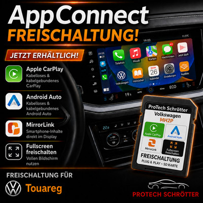   VW MH2p Touareg Freischaltung für APPLE CARPLAY & ANDROID AUTO | SD-Karte  