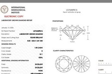 1.90 Carat D VS1 IGI Certified CVD Lab Grown Loose Diamond Round Excellent cut