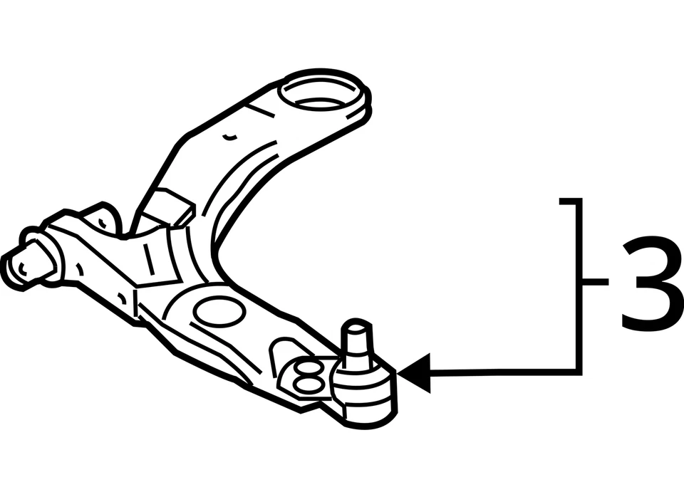 SE ADAPTA A BRAZO DE IONES SATURN 2003-2005 ASM FRT LWR CONT 10356342 - NUEVO OEM 10356342 Foto 3 de 3