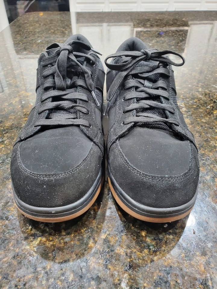 Кроссовки мужские Braaha черная кожа верх на шнуровке кожа противоскользящие размер США 11 - Изображение 2 из 4