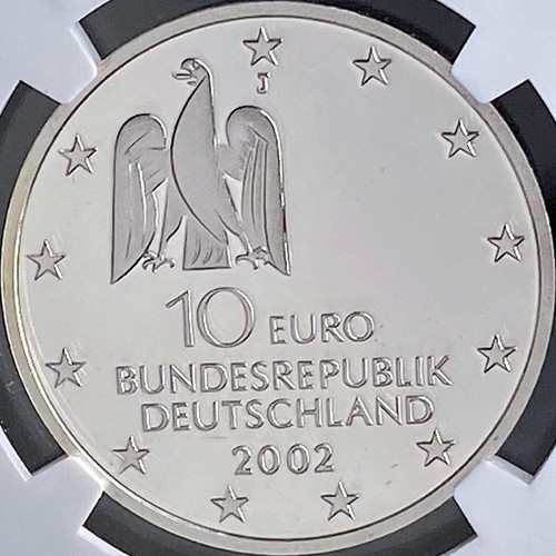 GERMANY. 2002, 10 Euro, Silver, J - NGC PF69 - Top Pop 🥇 Kassel Art, Hamburg - Picture 6 of 7