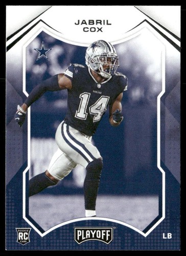 Jabril Cox 2021 Panini Playoff #284 Dallas Cowboys RC LSU