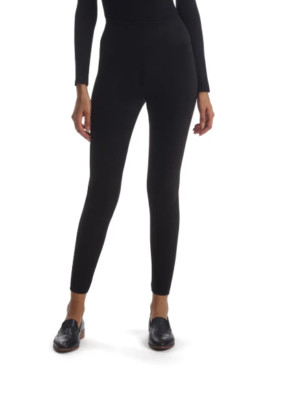 Commando Faux Suede Black Leggings Woman's Size XL L42126