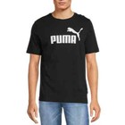 PUMA Men's Black Essential Logo Tee Shirt Size Small