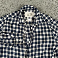 Grayson Shirt Woman's 02 Medium Check Button Up The Hero 100% Lyocell Casual