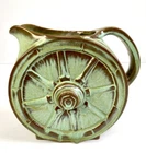 Vintage Frankoma Pottery Wagon Wheel Prairie Green Pitcher #94D - Excellent Cond