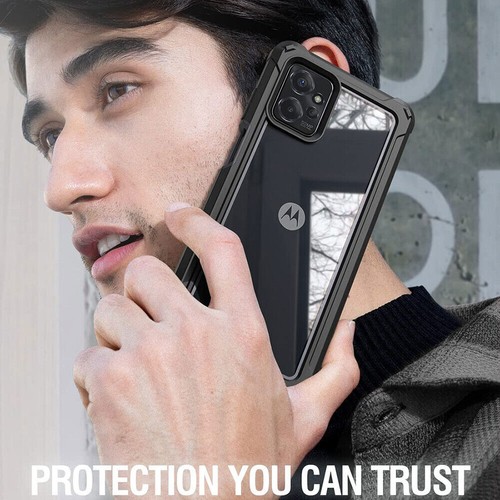 Poetic Guardian Case for Moto G Power 2023 Built-in-Screen Protector Black - Picture 7 of 7