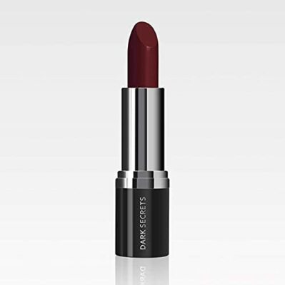 Dark Secrets Kosmetik Lippenstift exotisch Wein Satin Lippenstift seltene Farbe rot UK