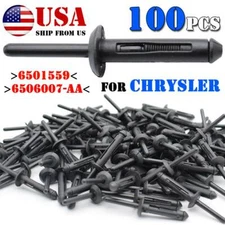 100Pcs Plastic Pop Blind Rivets Clip Wheel Arch Side Skirts Sill Cover Fastener