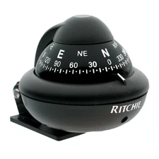 Ritchie X-10B-M RitchieSport Bracket Mount Magnetic Boat Compass Ball Black
