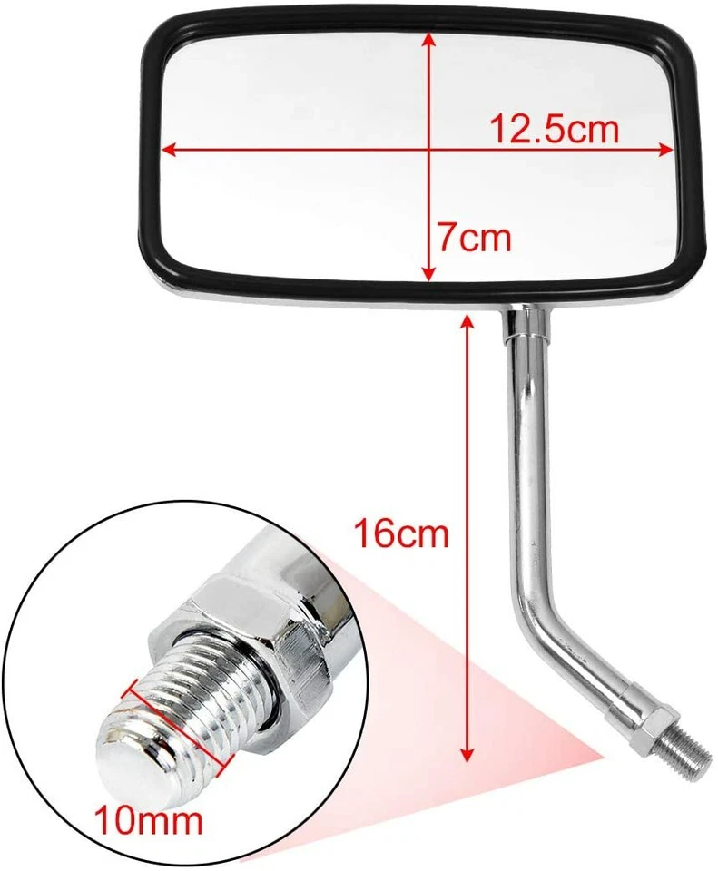 Хромированные зеркала заднего вида для мотоцикла Honda Valkyrie 1500 GL1500C 1800 GL1800C - Изображение 2 из 4