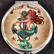 Little Mermaid Ariel Under Sea Princess Disney World Disneyland Compact Mirror