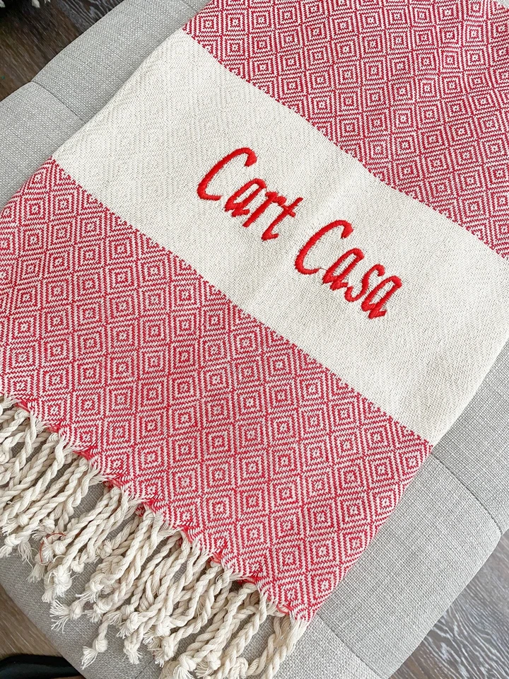 Manta turca Peshtemal toalla de playa regalos a granel manta de playa 36"x68" Foto 4 de 4