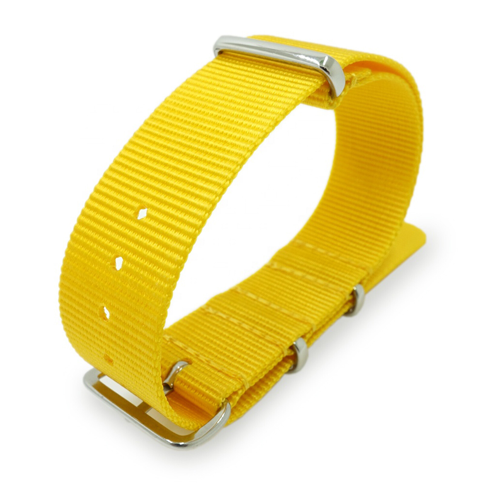 20mm Classic Buckle Strap Military Nylon Fabric Canvas Wrist Watch Band 4 Colors