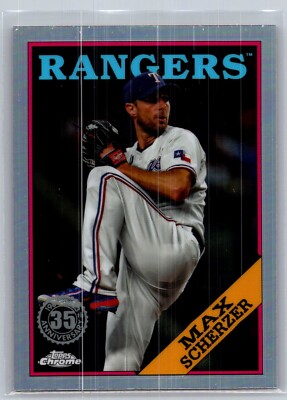 2023 topps chrome baseball max scherzer 1988 topps #7