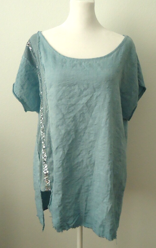 Top donna blu Made in Italy taglia XL - Foto 2 di 6