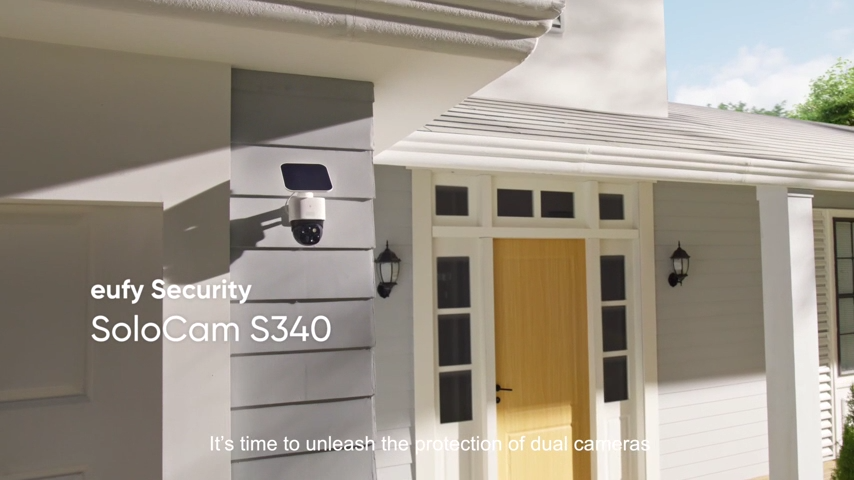 eufy SoloCam S340 Solar Wireless Security Camera Outdoor Dual Cam 360 ...