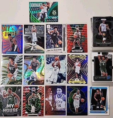 50+ Milwaukee Bucks Lot   Parallels, Inserts, Rookies, Stars amd Base!!