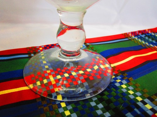 Glass Vase Swirl Pattern Stem Clear Glass 10" Height 3.5 " Diameter at Opening - Picture 2 of 3