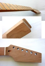 Roasted PADDLE-Head TELE Neck/Unfinished /22 Med JUMBO/TELECASTER  w/Warmoth Nut