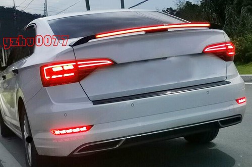 2019-2021 For VW Jetta MK7 Gloss Black Rear Tail Spoiler Wing Lip w/ LED Light - 第 7/12 張圖片