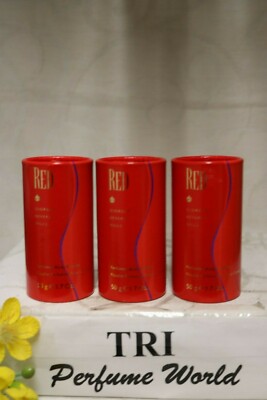 RED Perfume by Giorgio Beverly Hills Body Powder Lot of 3 x 1.7 oz = 5.1 oz