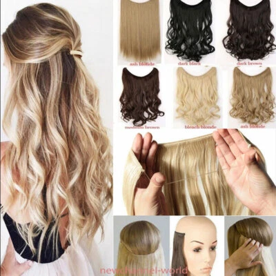 RICH-CHOICES Secret Wire Hair Extensions Invisible Wire band Thick As Remy Hair Extension UK