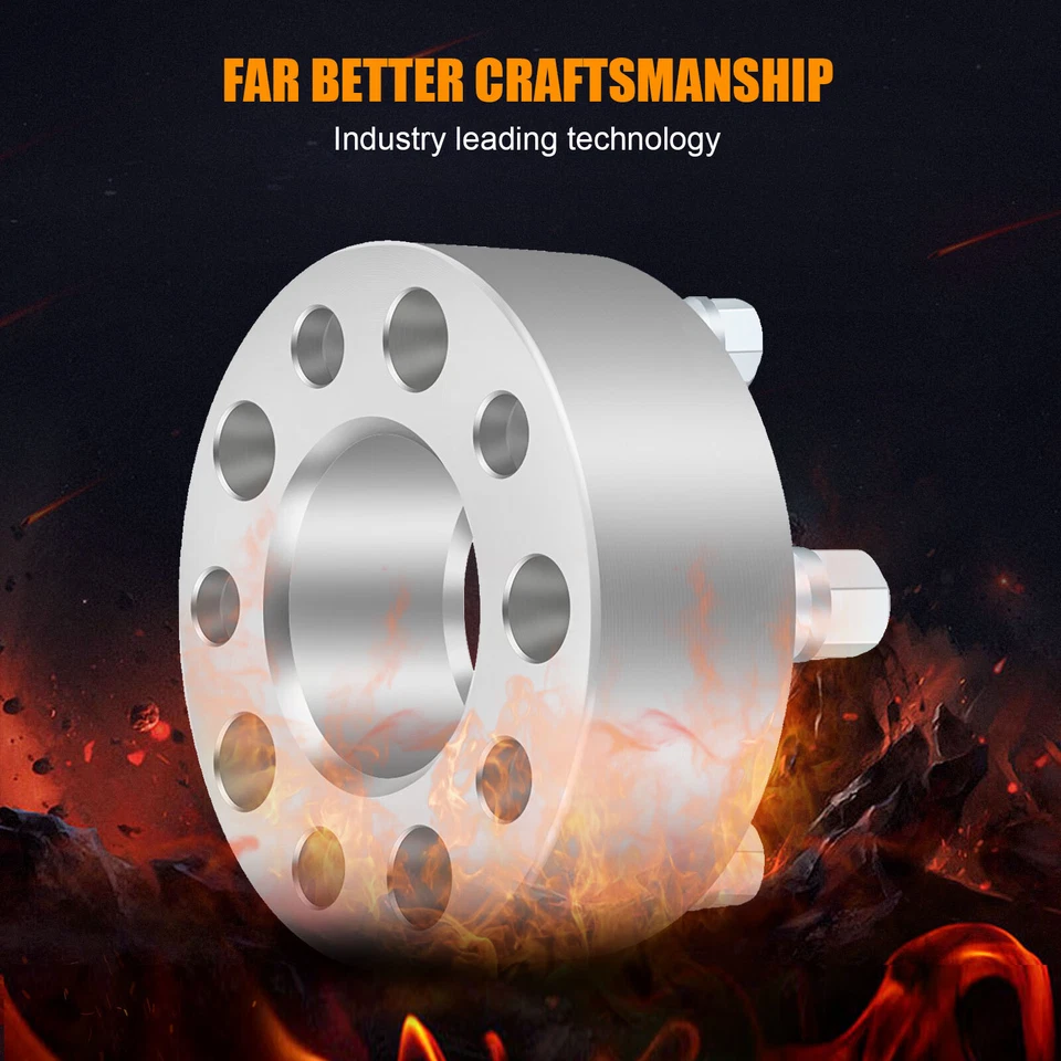 4 piezas 2" 5x4.5 12x1.5 tacos espaciadores de rueda para Ford Mustang Fairlane Galaxie Foto 4 de 4