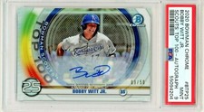 2020 TOPPS BOWMAN CHROME BOBBY WITT JR SCOUTS TOP 100 AUTO #'d/50!! POP 4
