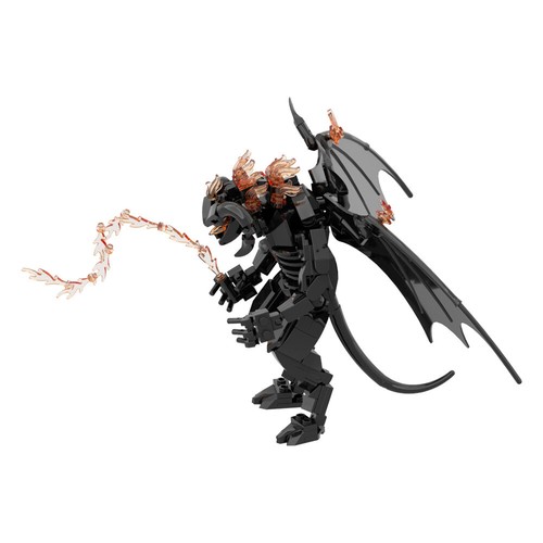 LOTR Balrog MOC Mattoni da Costruzione 215pz Il Signore degli Anelli Modellino Kit - Foto 5 di 6