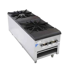 Falcon Food Service ASP-36 Double Burner Stock Pot Range w/ Cast Iron Grates